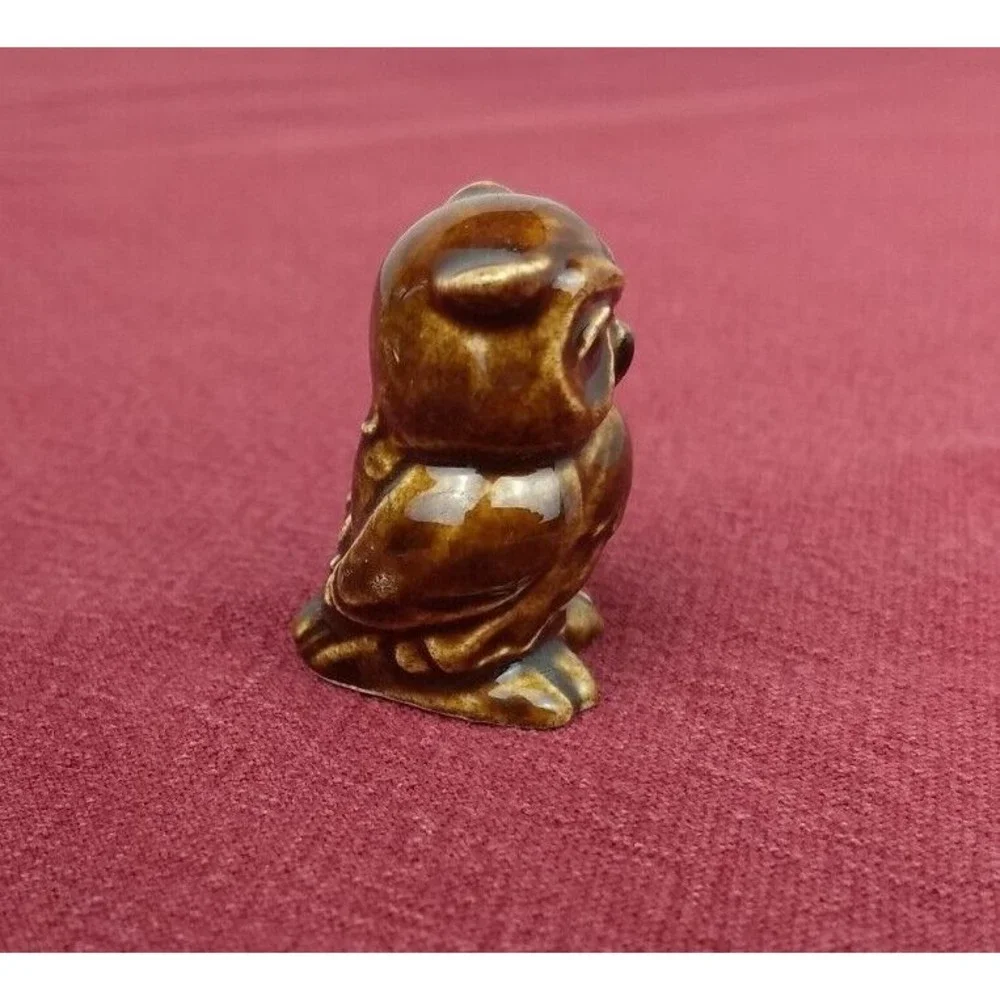 Vintage‎ GOEBEL Mini Brown Wise Owl Figurine W. Germany MCM